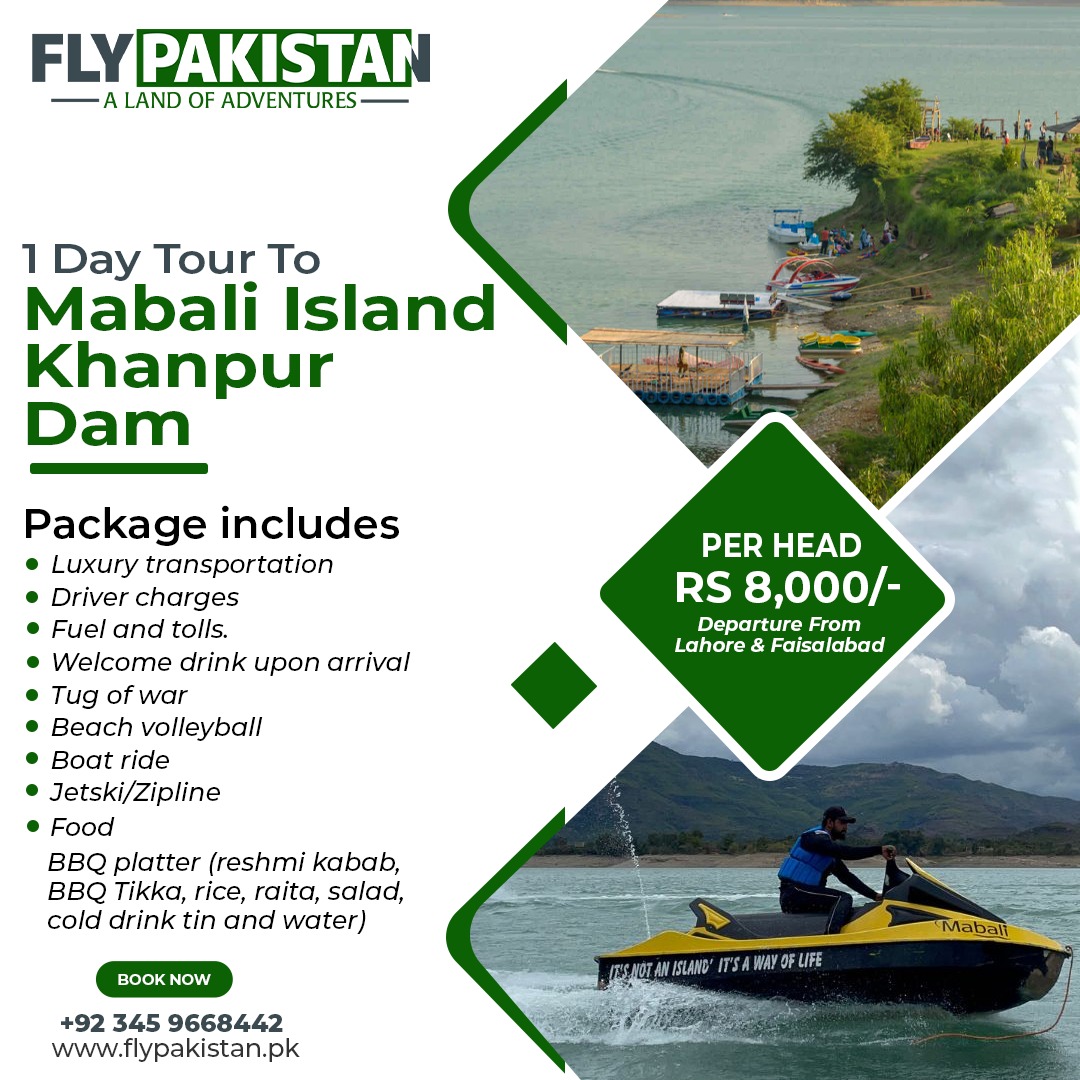 Book Deal 1 Day Tour To Mabali Island Khanpur Dam From Faisalabad & Lahore
